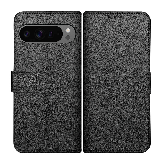 Classic Wallet Case - Google Pixel 10 Pro XL - PU leather Book Case - Black