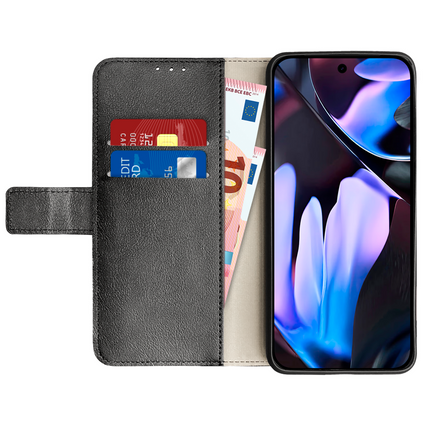 Classic Wallet Case - Google Pixel 10 Pro XL - PU leather Book Case - Black