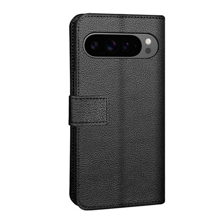 Classic Wallet Case - Google Pixel 10 Pro XL - PU leather Book Case - Black