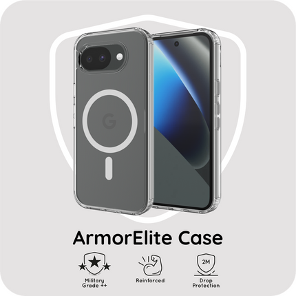 ArmorElite Case - Google Pixel 10a - Military Grade Back Cover - (compatible with MagSafe) - Clear