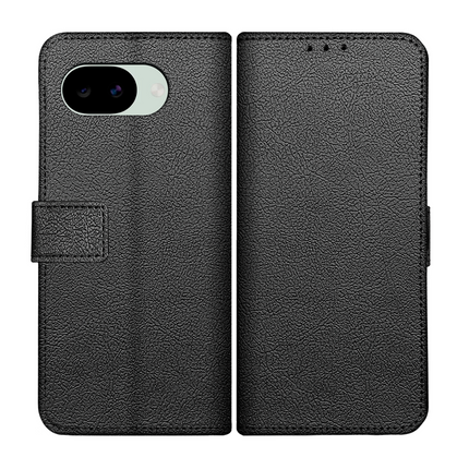 Classic Wallet Case - Google Pixel 10a - PU leather Book Case - Black