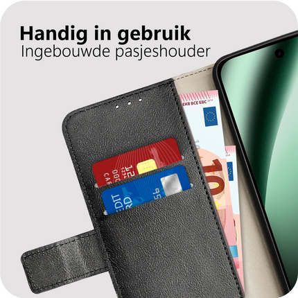 Classic Wallet Case - Google Pixel 10a - PU leather Book Case - Black