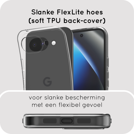 FlexLite Case - Google Pixel 10a - Soft TPU Back Cover - Clear