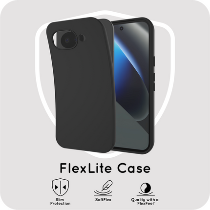 FlexLite Case - Google Pixel 10a - Soft TPU Back Cover - Black