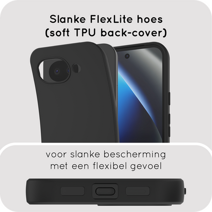 FlexLite Case - Google Pixel 10a - Soft TPU Back Cover - Black