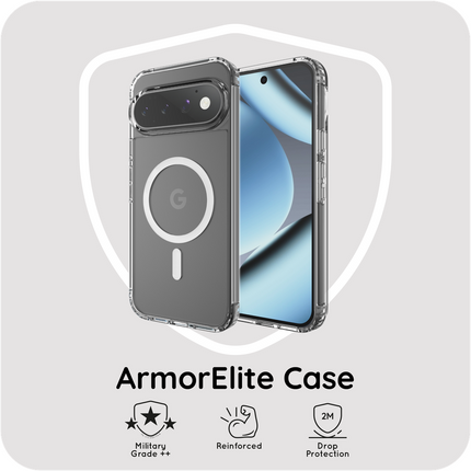 ArmorElite Case - Google Pixel 11 / 11 Pro - Military Grade Back Cover - (compatible with MagSafe) - Clear