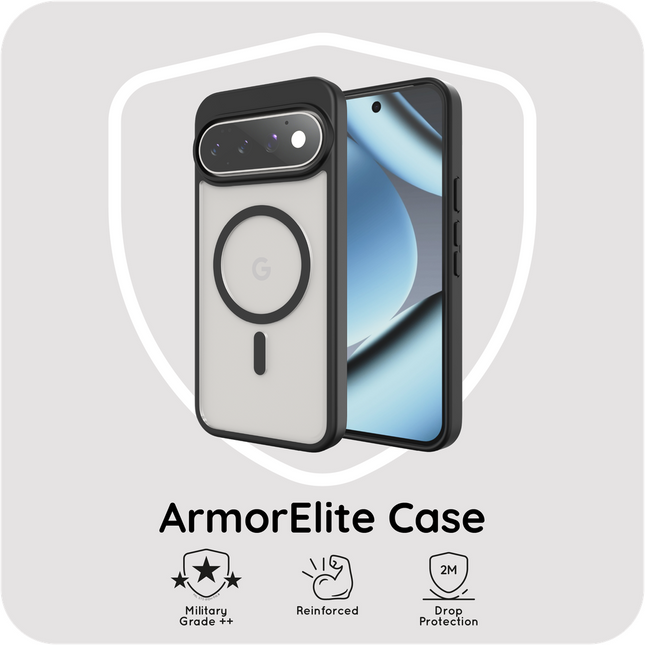 ArmorElite Case - Google Pixel 11 / 11 Pro - Military Grade Back Cover - (compatible with MagSafe) - Black