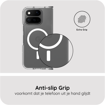 ArmorElite Case - Google Pixel 11 Pro Fold - Military Grade Back Cover - (compatible with MagSafe) - Clear