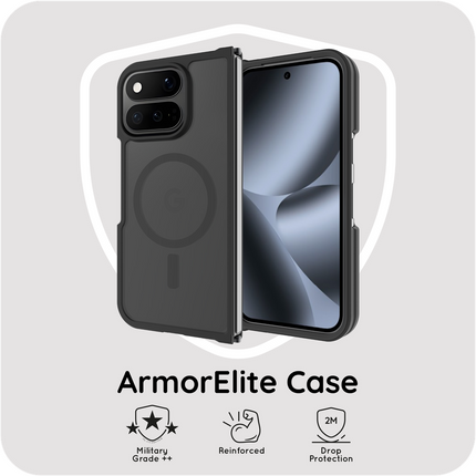 ArmorElite Case - Google Pixel 11 Pro Fold - Military Grade Back Cover - (compatible with MagSafe) - Black