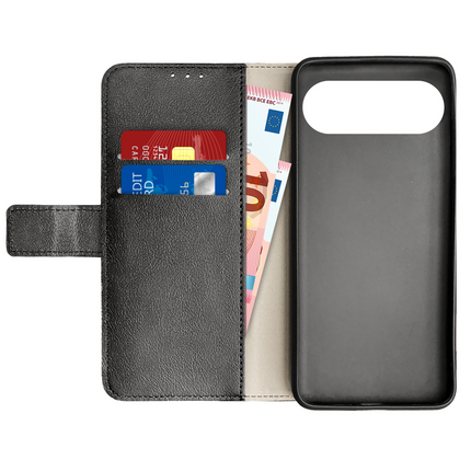 Classic Wallet Case - Google Pixel 11 Pro XL - PU leather Book Case - Black