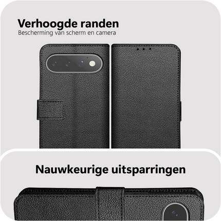 Classic Wallet Case - Google Pixel 11 Pro XL - PU leather Book Case - Black
