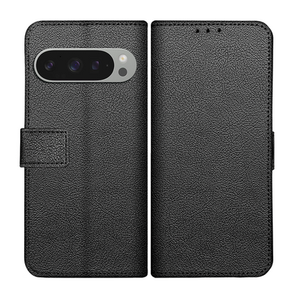 Classic Wallet Case - Google Pixel 9 / 9 Pro - PU leather Book Case - Black