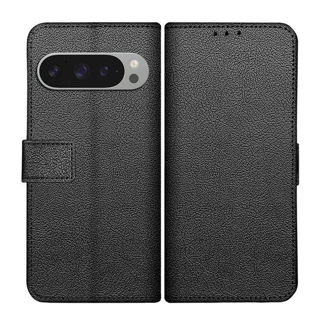 Classic Wallet Case - Google Pixel 9 / 9 Pro - PU leather Book Case - Black