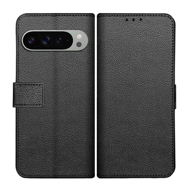 Classic Wallet Case - Google Pixel 9 Pro XL - PU leather Book Case - Black
