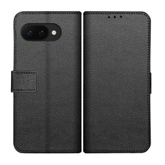 Classic Wallet Case - Google Pixel 9a - PU leather Book Case - Black