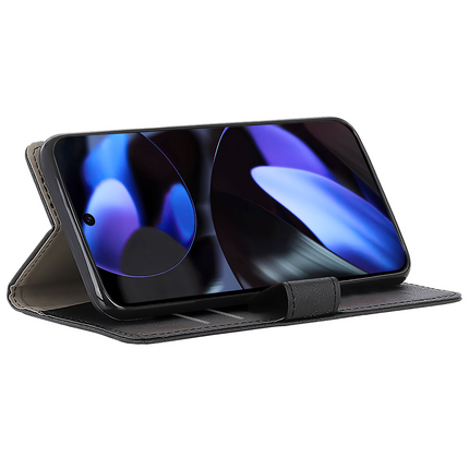 Classic Wallet Case - Google Pixel 9a - PU leather Book Case - Black