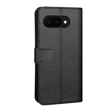 Classic Wallet Case - Google Pixel 9a - PU leather Book Case - Black
