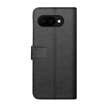 Classic Wallet Case - Google Pixel 9a - PU leather Book Case - Black