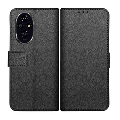 Classic Wallet Case - Honor 200 - PU leather Book Case - Black