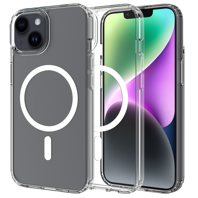ArmorElite Case - iPhone 14 - Military Grade Back Cover - (compatible with MagSafe) - Clear