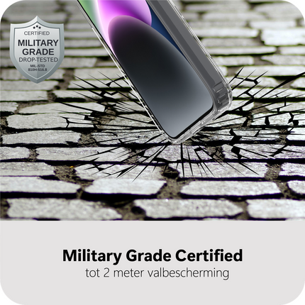 ArmorElite Case - iPhone 14 - Military Grade Back Cover - (compatible with MagSafe) - Clear