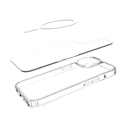 ArmorElite Case - iPhone 14 - Military Grade Back Cover - (compatible with MagSafe) - Clear