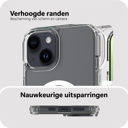 ArmorElite Case - iPhone 14 - Military Grade Back Cover - (compatible with MagSafe) - Clear