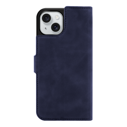 PrimeWallet Case - iPhone 14 - PU leather Wallet Case - Blue