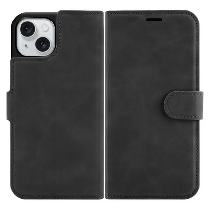 PrimeWallet Case - iPhone 14 - PU leather Wallet Case - Black