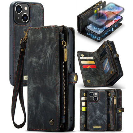 Caseme Case iPhone 15 - Multifunctional Wallet - Black