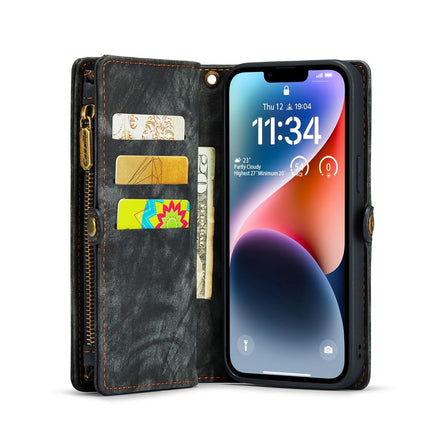Caseme Case iPhone 15 - Multifunctional Wallet - Black