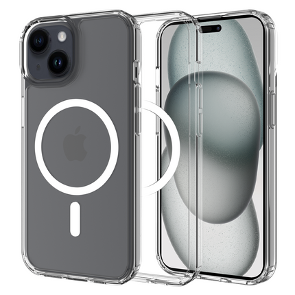 ArmorElite Case - iPhone 15 - Military Grade Back Cover - (compatible with MagSafe) - Clear