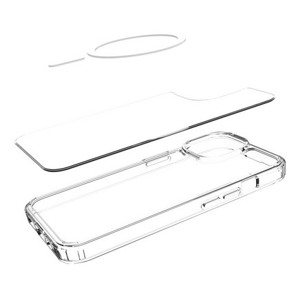ArmorElite Case - iPhone 15 - Military Grade Back Cover - (compatible with MagSafe) - Clear