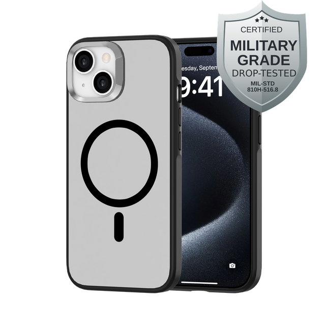 ArmorElite Case - iPhone 15 - Military Grade Back Cover - (compatible with MagSafe) - Black