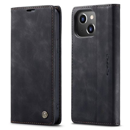 Caseme Case iPhone 15 Plus - Retro Wallet Case - Black