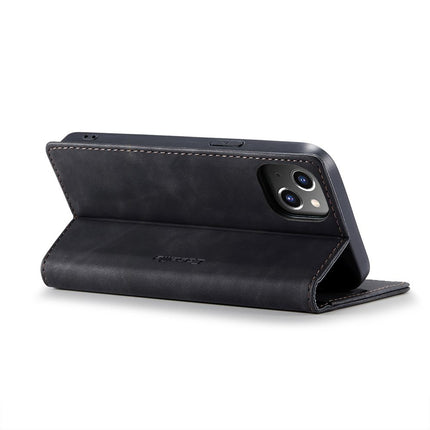 Caseme Case iPhone 15 Plus - Retro Wallet Case - Black