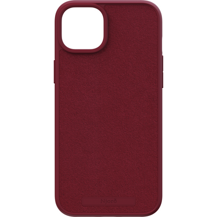 Njord Collections Case iPhone 15 Plus - Suede Comfort+ - Red