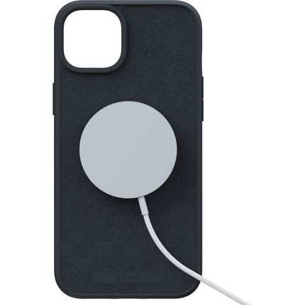 Njord Collections Case iPhone 15 Plus - Suede Comfort+ - Black