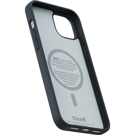 Njord Collections Case iPhone 15 Plus - Suede Comfort+ - Black