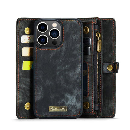 Caseme Case iPhone 15 Pro - Multifunctional Wallet - Black