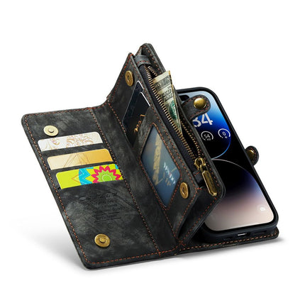 Caseme Case iPhone 15 Pro - Multifunctional Wallet - Black