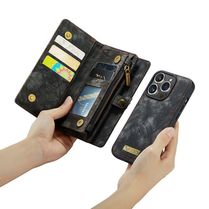 Caseme Case iPhone 15 Pro - Multifunctional Wallet - Black