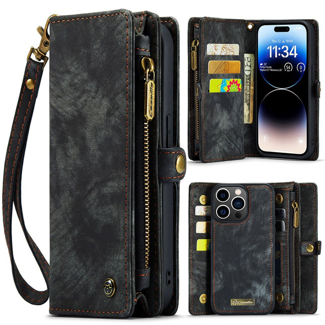 Caseme Case iPhone 15 Pro - Multifunctional Wallet - Black