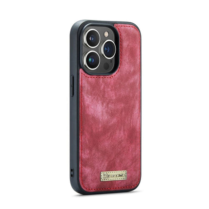 Caseme Case iPhone 15 Pro Max - Multifunctional Wallet - Red
