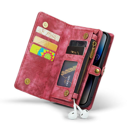 Caseme Case iPhone 15 Pro Max - Multifunctional Wallet - Red