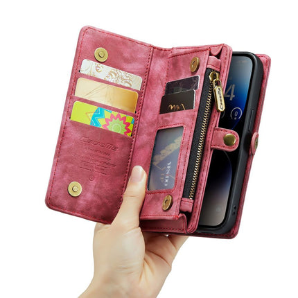 Caseme Case iPhone 15 Pro Max - Multifunctional Wallet - Red