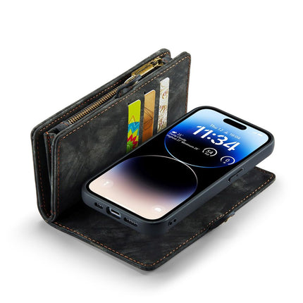 Caseme Case iPhone 15 Pro Max - Multifunctional Wallet - Black