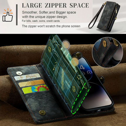 Caseme Case iPhone 15 Pro Max - Multifunctional Wallet - Black