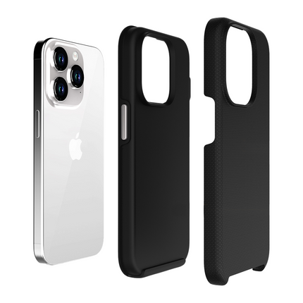 ArmorGrip Case - iPhone 15 - Rugged Back Cover - Drop Protection - Black
