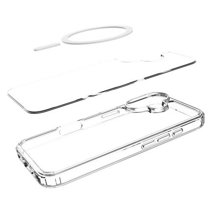 ArmorElite Case - iPhone 16 - Military Grade Back Cover - (compatible with MagSafe) - Clear
